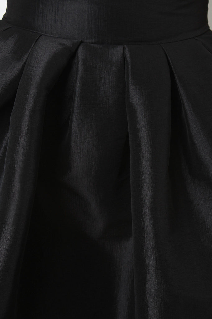 Evening Taffeta Pleated High-Low Skirt