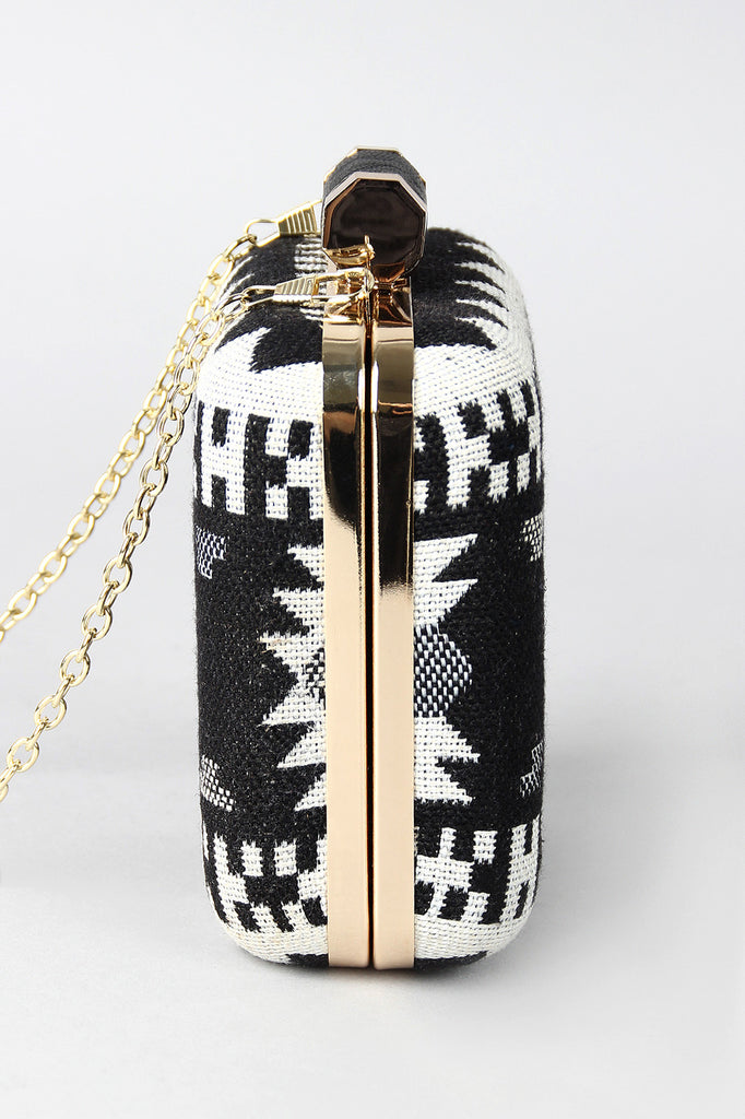 Tribal Square Clutch Bag