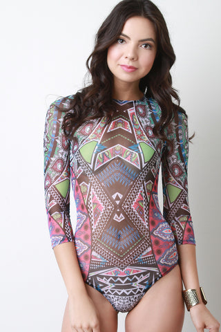 Asymmetrical Button-Up Smock Top