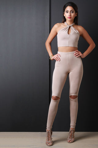 Athleisure Zipper Fitted Leggings