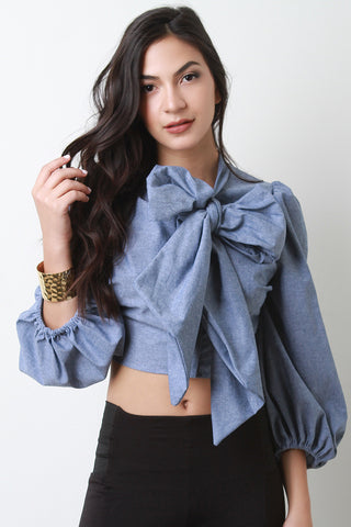 Asymmetrical Button-Up Smock Top