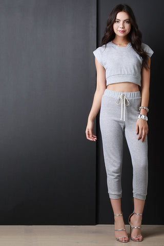 High Waist Distressed Skinny Denim Pants