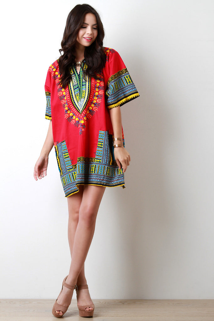 African Dashiki Long Top