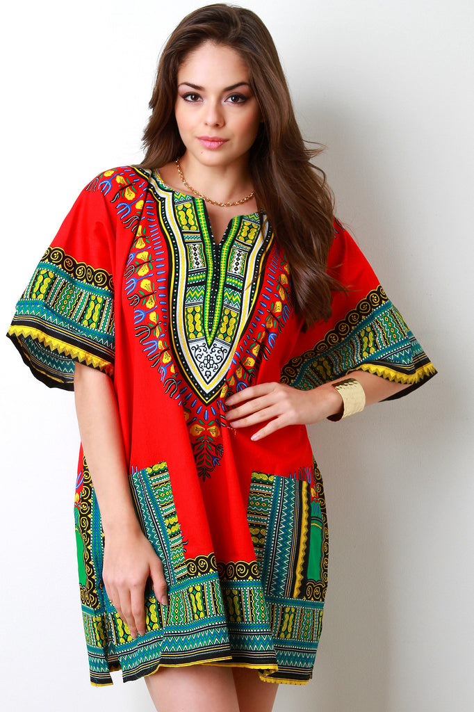 African Dashiki Long Top