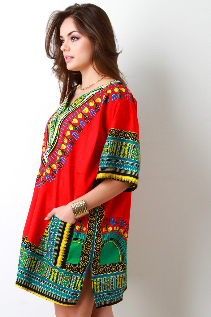 African Dashiki Long Top