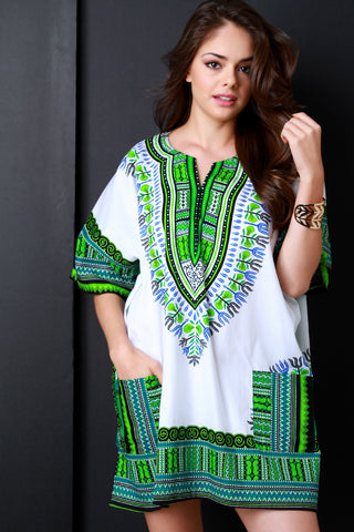 Asymmetrical Button-Up Smock Top