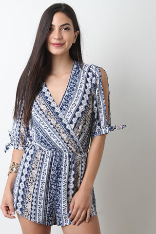 High Waist Distressed Frayed Hem Denim Shorts