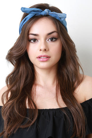 Aztec Beaded Embroidery Fringe Suede Triangle Scarf