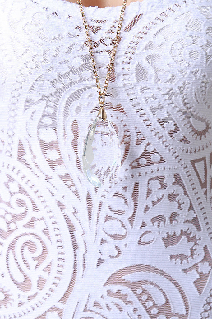 Lace Burn Out Bodycon Dress