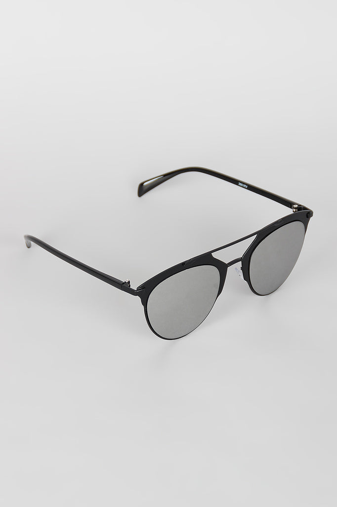 Double Bridge Matte Shooter Sunglasses