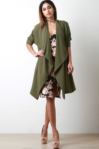 Lightweight Linen Drape Jacket