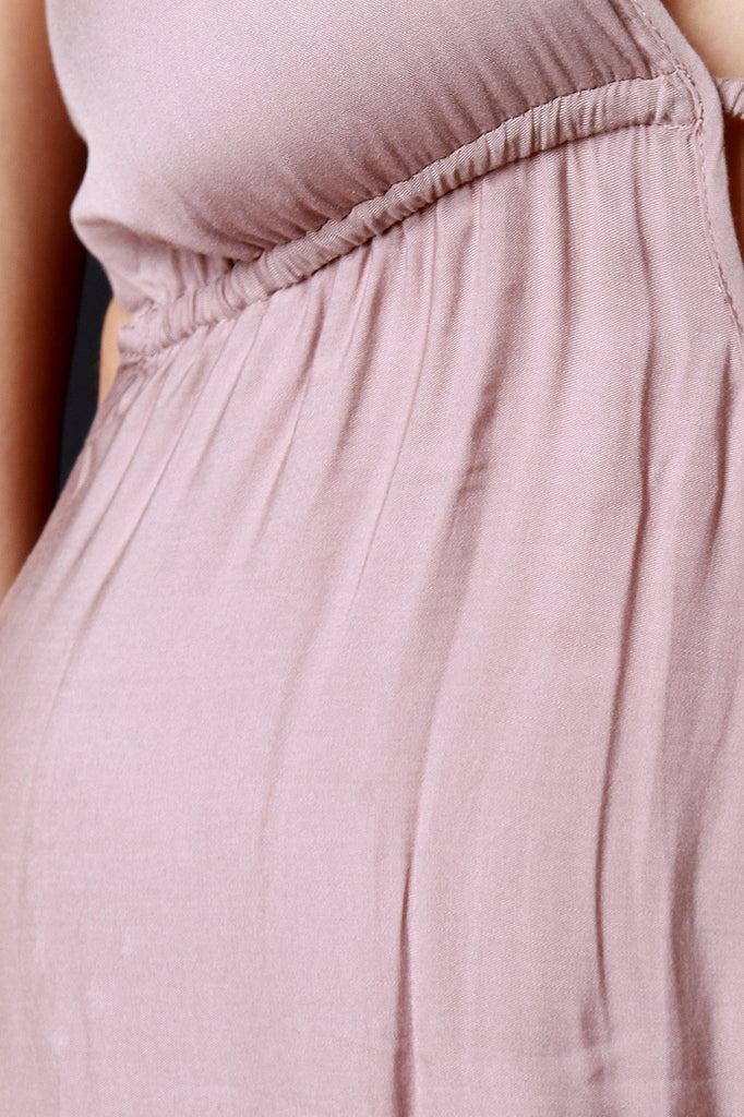 Halter Strappy Back Maxi Dress