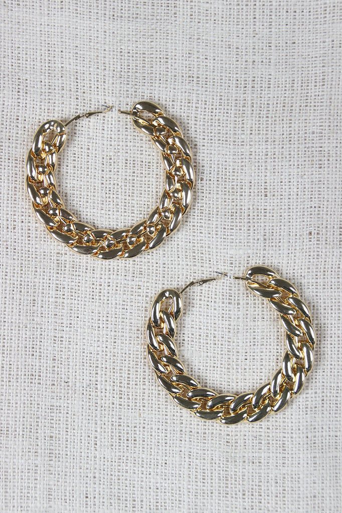 Chain Hoop Earrings