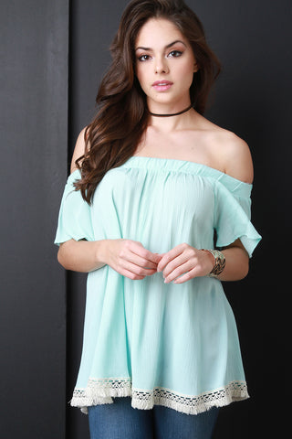 Asymmetrical Button-Up Smock Top