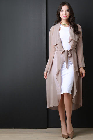 Lightweight Linen Drape Jacket