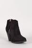 Liliana Zipper Chunky Heel Ankle Bootie