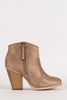 Liliana Zipper Chunky Heel Ankle Bootie