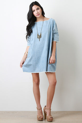 Denim Shift Dress