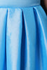 Evening Taffeta Pleated High-Low Skirt