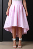 Evening Taffeta Pleated High-Low Skirt