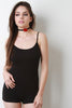 Jersey Knit Spaghetti Strap Romper