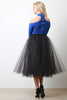 A-Line Soft Tulle Pleated Skirt