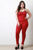 Marled Knit Sleeveless Cami Jumpsuit