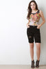 Distressed Boyfriend Denim Shorts
