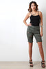 Distressed Boyfriend Denim Shorts