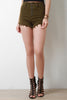 Distressed Hem High Waist Denim