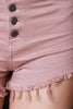 Distressed Hem High Waist Denim