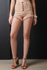 Distressed Hem High Waist Denim
