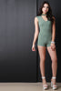 Choker Banded Neck Zip Up Romper