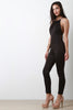 Back Zip-Up Band Sleeveless Jumpsuit