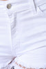 Distressed Mid Rise Denim Shorts
