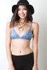 Chambray Triangle Bralette Top