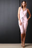 French Terry Hooded Zip-Up Jumpsuit