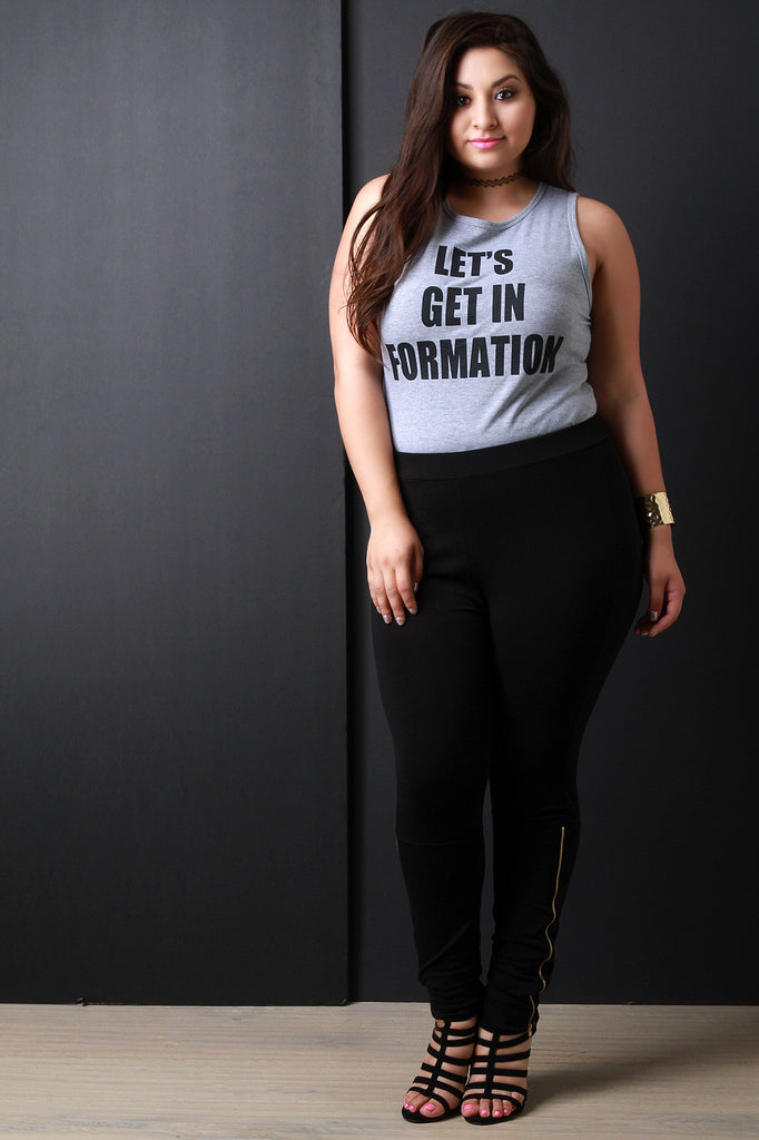 Lets Get In Formation Graphic Romper
