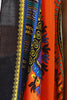Colorful African Tribal Print Fringe Vest