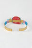 Colorful String And Stone Cuff Bracelet