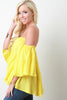 Bardot Flounce Top