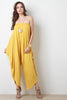 Loose Draped Jersey Tube Jumpsuit