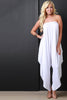Loose Draped Jersey Tube Jumpsuit