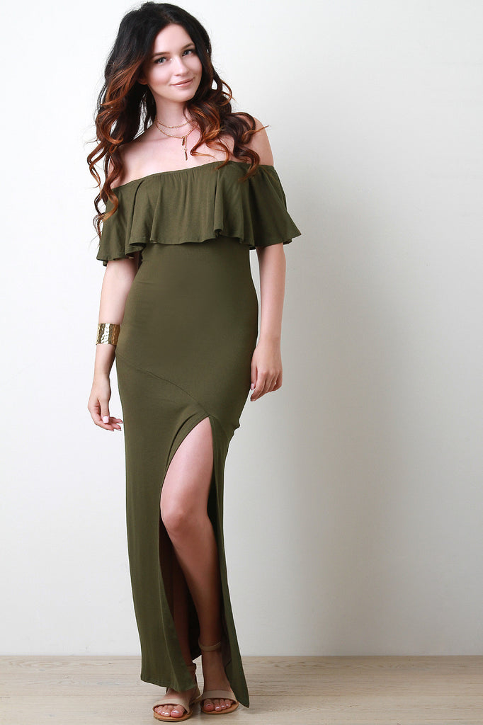 Bardot Flutter Maxi Dress