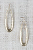 Hammered Oval Dangle Earrings